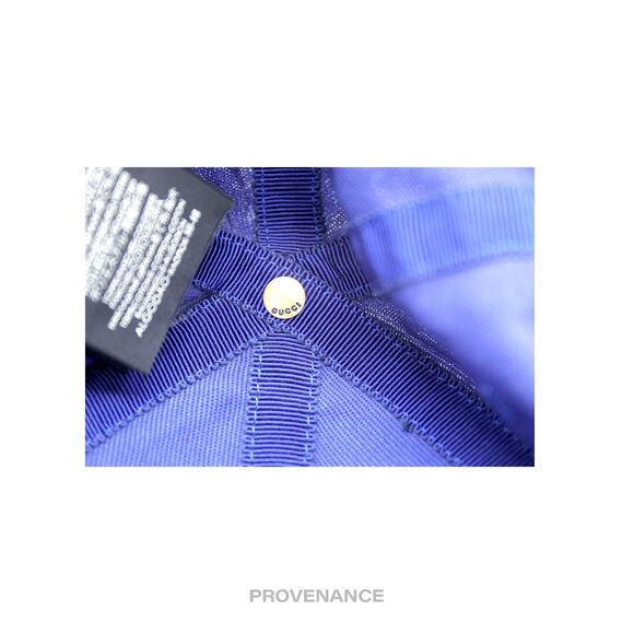 🔴 Gucci x NY Yankees Embroidered Hat Cap - Blue with Moth - Picture 10 of 13